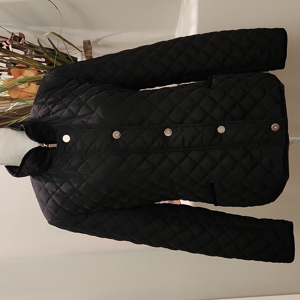 Black Quilted Jacket Med 10/12